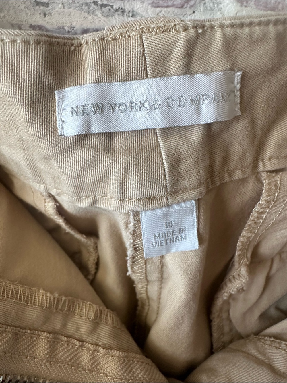 New York & Company Khaki Straight-Leg Pants - Picture 3 of 3